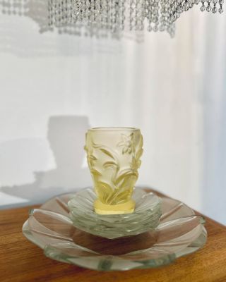 PRVNÍ MRÁZ #1 I Jako když se dýchne na okno Nádherná starožitná váza navržená Františkem Halamou (sklárna Železný Brod) ve...